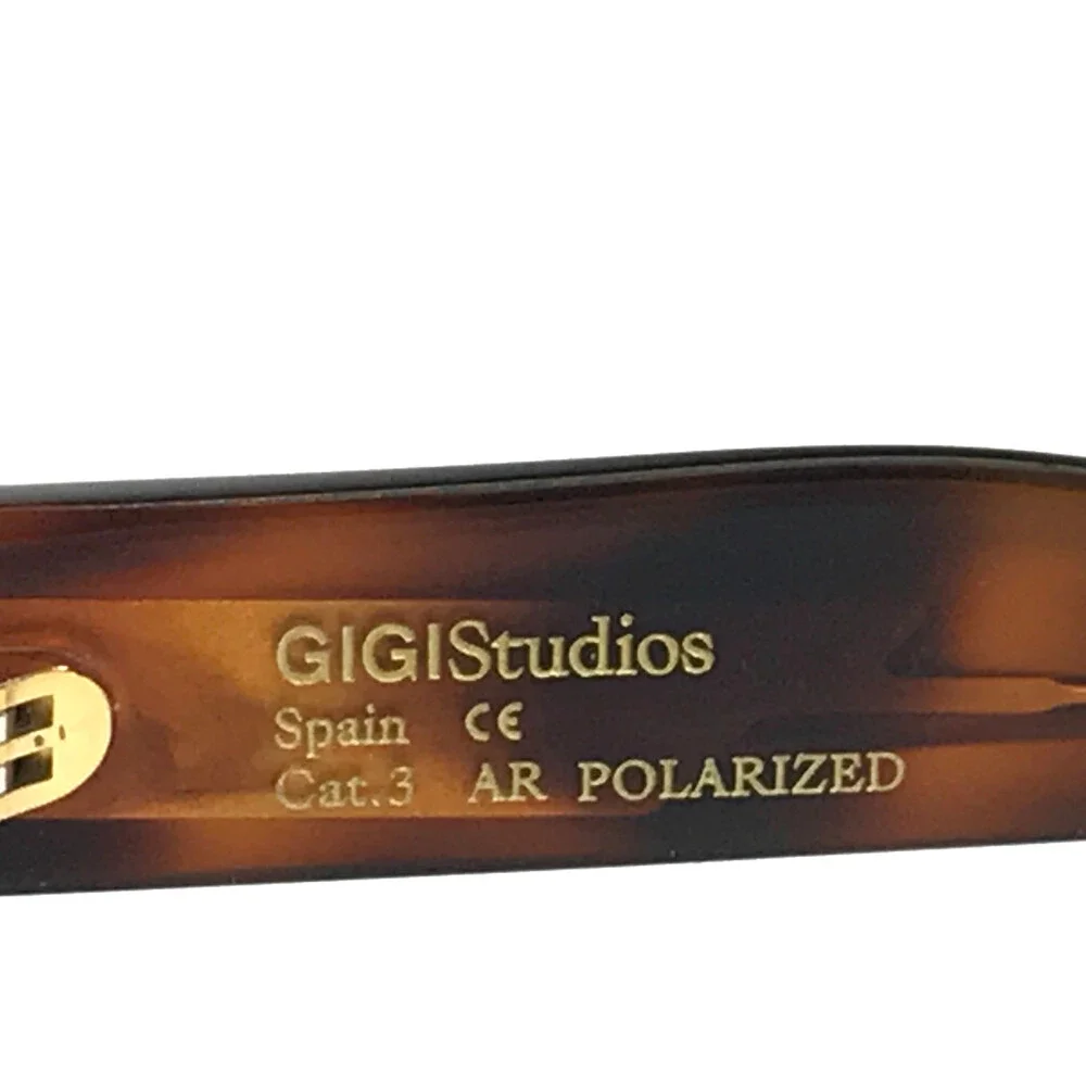 Gigi Studios Sunglasses MADDIE 67063/2 Tortoise Frames w/ Green Polarized Lenses